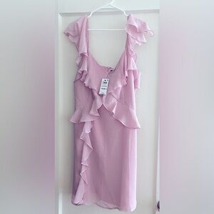 Women’s Flutter Sleeve Ruffled Mini Dress - Bar lll - Brand New Never Worn - XL